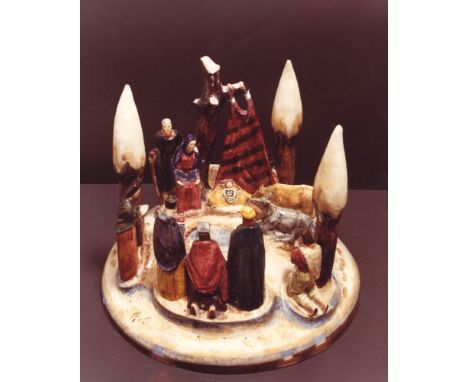 Arturo Martini scultura in ceramica raffigurante "Presepe" cm 53x46 eseguita nel 1926 firmata. Arturo Martini ceramic sculptu
