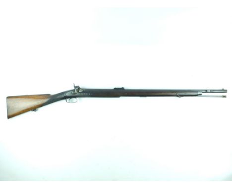 An Officer's or Sergeant's .577 percussion three-grove Volunteer rifle, 33inch sighted barrel fitted with ramp and ladder rea