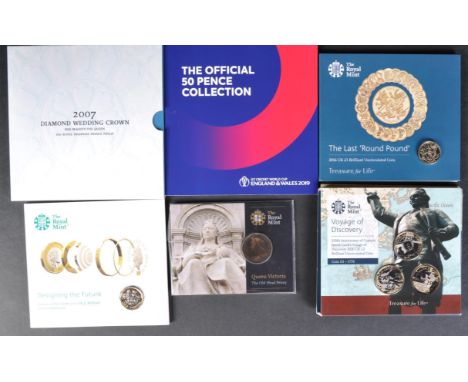 Coins - The Royal Mint - a collection of assorted commemorative presentation coins / sets, to include; Voyage Of Discovery - 