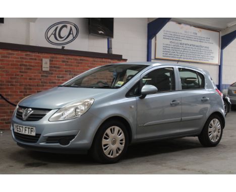 Make &amp; Model: Vauxhall Corsa Club A/CDate of Reg: YE57 FTFColour: Bluecc: 1229MoT: 14-01-2022Fuel Type: PETROLMileage: 14