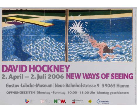 David Hockney (b.1937) 'New ways of seeing', lithographic poster, unframed, 30cm x 42cmOverall ok, almost like new. 