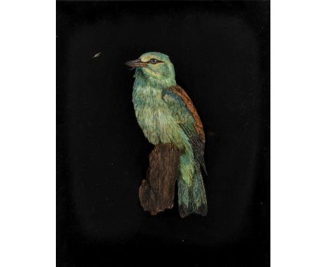 Barbara Walls (20th Century School) 'European roller', collage from 'Lagurus Ovatus (Hare's tails), signed and dated 1993 to 