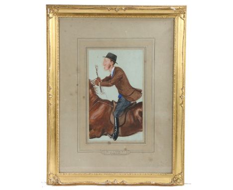 (19th century)'Mr. Lowther, M.P. December 8, 1877'watercolour31 x 18cm (12 1/4 x 7 1/8in)FootnoteThe sitter, William James Lo