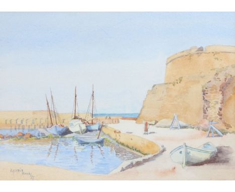 James William Lowther, 1st Viscount Ullswater, GCB, PC, JP, DL (British, 1855-1949)'Kyrenia'titled and dated (lower left)penc
