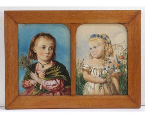 The Hon. Mrs William LowtherMildred and Mabel Lowthera pair set in a shared framesigned and titled (verso)watercoloureach 27.