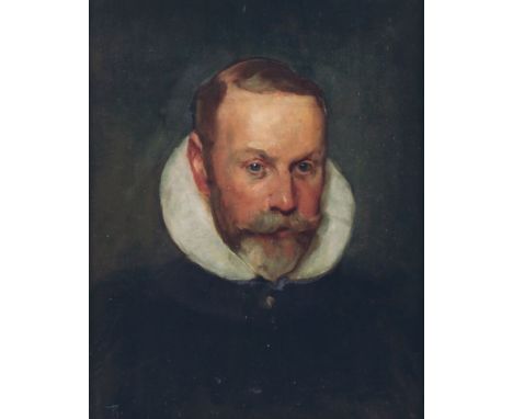 English School (20th Century)Portrait of James William Lowtheroil on board, indistinctly monogrammed (lower left)38 x 30cm (1