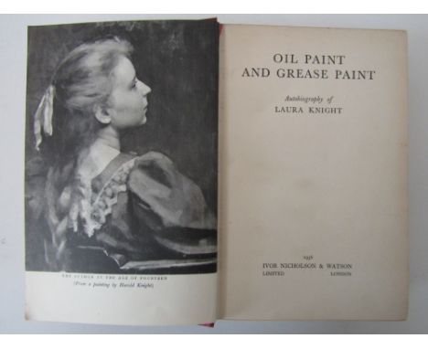 Knight L, Oil Paint and Grease Paint, 1936 first e3doition, also by the same author, A Proper Circus Omie, 1962 first edition