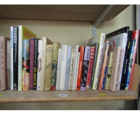 A quantity of books about the British circus and related subjects including first editions, titles include Sawdust and Spotli