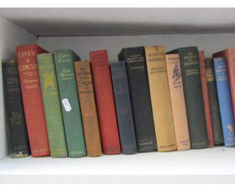 An extensive collection of early to mid-20th century books about the history and traditions of circuses and related subjects,