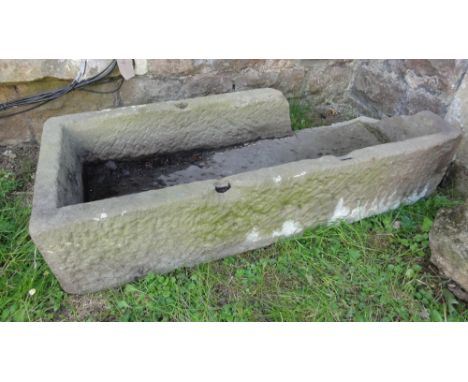 A rectangular stone trough 3ft long approx