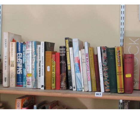 An interesting collection of books about and by clowns including some first editions, titles include Grock Life's a Lark, Clo