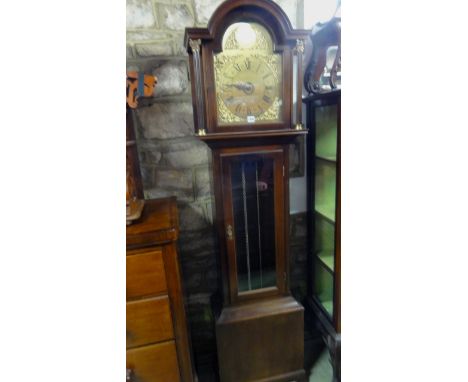 A Richard Broad of Bodmin, Cornwall contemporary mahogany cased longcase clock