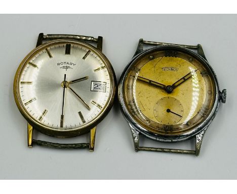 Two vintage watches , one by Rotary the other Technos