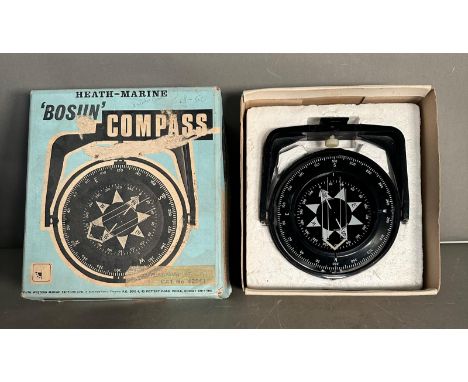 A vintage Heath Marine Bosun compass, boxed 