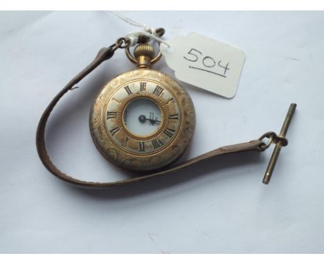 A gents half hunter pocket watch by ARNEX with seconds sweep