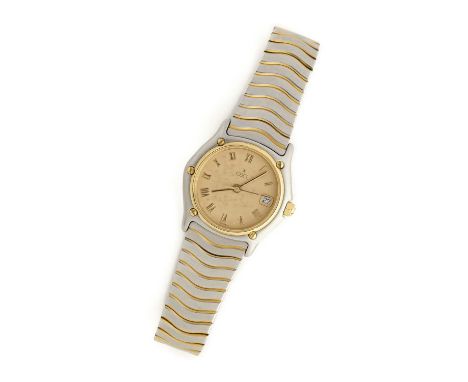 EBEL, CLASSIC SPORT, 'WAVE', REF.183908: A LADY'S STAINLESS STEEL BRACELET WATCH, CIRCA 1990 quartz movement, champagne dial 