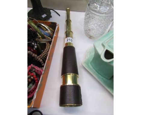 A brass telescope