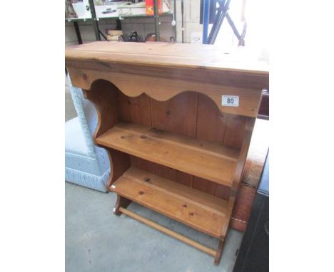 A Pine wall shelf