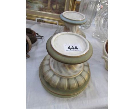 A pair of ceramic bases suitable for figurines