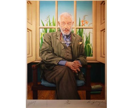Robert Ballagh b.1943
PORTRAT OF J.P DUNLEAVY
Limited edition print, 34" x 25" (86.5 x 63.5cm), signed and inscribed ed .55/1