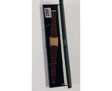 VINTAGE 9CT GOLD RECORD WATCH