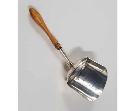 GEORGE III SILVER TEA CADDY SPOON - BIRMINGHAM