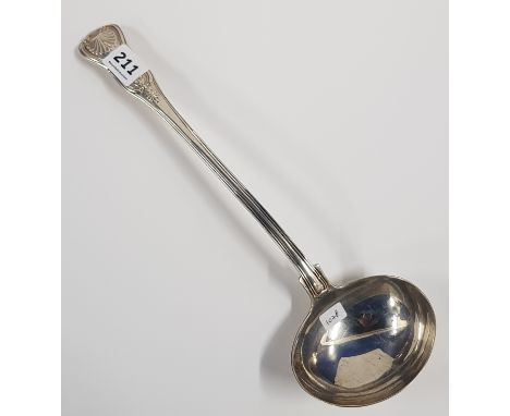 ARGE ANTIQUE SILVER LADLE - LONDON