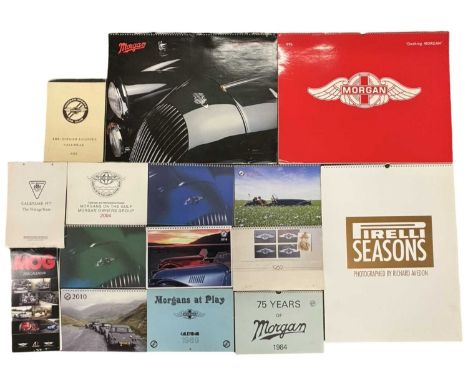 MORGAN MOTOR COMPANY Various calendars from 1984, 1989, 2001 2002, 2010, 2012, 2018, MOG 2015, The Morgan Register Calendar 1