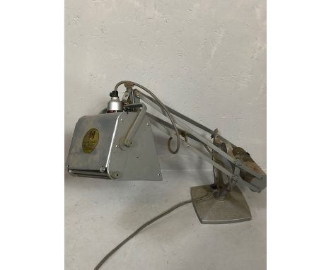 Original Hadrill and Horstman Pluslite counterbalanced map reading lamp - Silver
