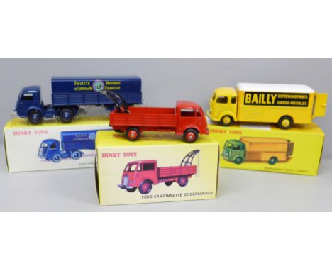 Three modern Dinky Toys model vehicles, 2012, 2013 and 2015 Atlas Mattel editions