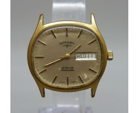 A Rotary automatic wristwatch head, 33mm case