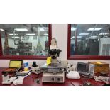 Nikon Measuring Microscope MM-40 w/ Trinocular Head and Quadro-Chek 200 Digital R, Rigging Fee: $75