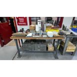 Shop Table w/ Contents, Rigging Fee: $150