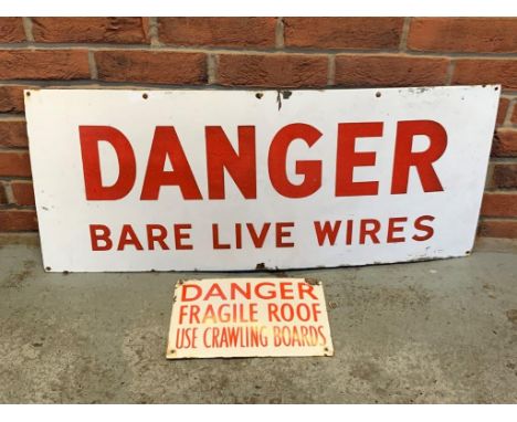 Two 'Danger' Vintage Enamel SignsMake: Contact AuctioneerModel: Contact AuctioneerYear: 0Mileage: 0VIN: Contact AuctioneerCon