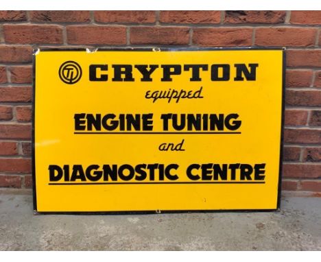 Crypton Engine Tuning Diagnostic Centre Enamel SignMake: Contact AuctioneerModel: Contact AuctioneerYear: 0Mileage: 0VIN: Con