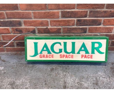 Jaguar 'Grace, Space and Pace' Light BoxMake: Contact AuctioneerModel: Contact AuctioneerYear: 0Mileage: 0VIN: Contact Auctio