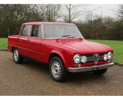 1972 Alfa Romeo Giulia 1300 SuperMake: Alfa Romeo Model: Giulia Super Year: 1972Mileage: 9997VIN: 2297260Configuration: Right