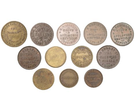 City of Westminster: Berkeley Square, Coach and Horses, C[hristopher] Catchpole, coated brass Penny by Taylor, 28mm (H 61); L