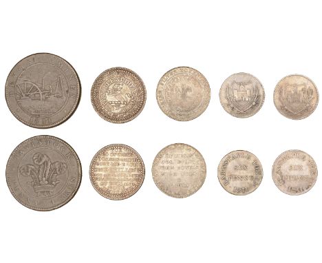 DEVON, Barnstaple, Joseph Evans, John Bowhay, Michael Nott and R. Gribble, Shilling, 1811, 3.92g/12h (D 13), issuer uncertain