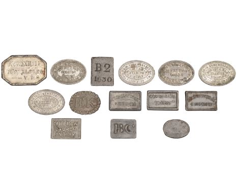 Miscellaneous Tokens and Checks, Co ANTRIM, Antrim, Second Antrim [Presbyterian Church] (Burz. 399), Millrow Church (B 400; c