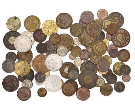 Miscellaneous Tokens and Checks, Model money (91), various, including some non-British [91]. Many very fine £50-£70  ---  Pro