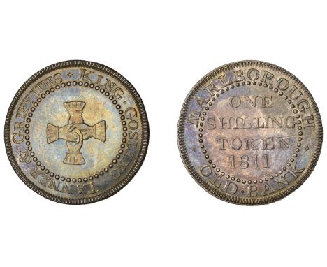 19th Century Tokens, WILTSHIRE, Marlborough, Stephen King, John Gosling, William Tanner and Robert Griffiths, Shilling, 1811,