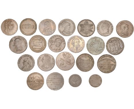 18th Century Tokens, LONDON, Covent Garden, Thomas Dodd, Halfpenny, 7.78g/6h (DH 300); Lutwyche’s Anti-Slavery Halfpenny, 8.3