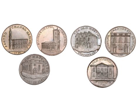 WARWICKSHIRE, Birmingham, Kempson’s Churches and Chapels, Halfpence (6), Ashted Chapel, 10.57g/6h (DH 147), Meeting Paradise 