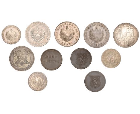 YORKSHIRE, Leeds, John Smalpage and S. Lumb, Shillings (3), 1811 (2), 4.61g/6h (D 23), 4.64g/6h (D 24), 1812, 4.48g/6h (D 31)