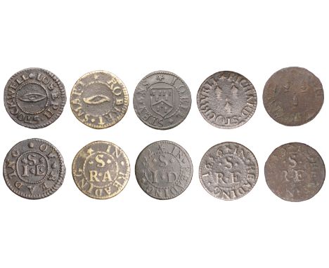 Reading, Robert Smart, Farthing, 1.03g/6h (N 178; BW. 112); Joell Stevens, Farthing, 1652, 0.94g/6h (N 180; BW. 113); Joseph 