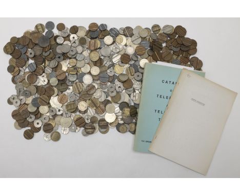 Miscellaneous Tokens and Checks, Telephone tokens (approx. 800), all metallic, from all over the World; together with Groenen