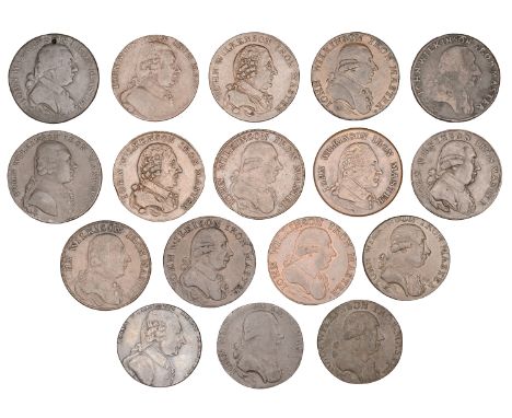 SHROPSHIRE, Willey and Snedshill, John Wilkinson, imitation Halfpence (13), 1787, 10.38g/6h (DH 373a), 1791 (3), 10.00g/7h (D