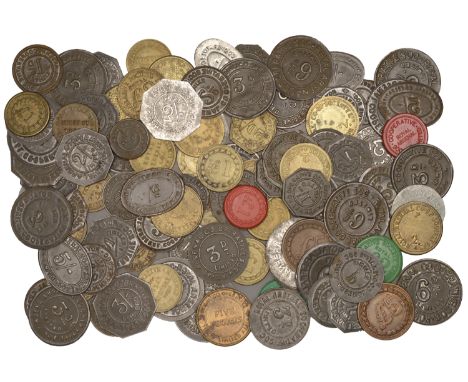 Miscellaneous Tokens and Checks, LONDON, Royal Arsenal CS, Royal Arsenal CSL, various issues (106), a good range [106]. Mostl