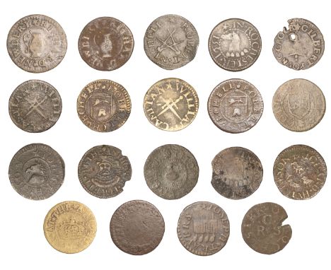 17th Century Tokens, KENT, Rochester, Art. Brooker, Farthing, 1.07g/6h (N 2711; BW. 458); William Campian, Farthings, 1658 (2